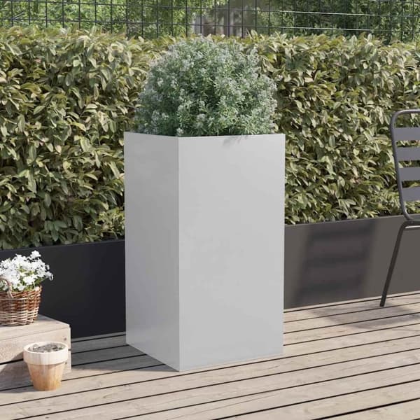 vidaXL Plantekasse sølv 42x38x75 cm rustfritt stål