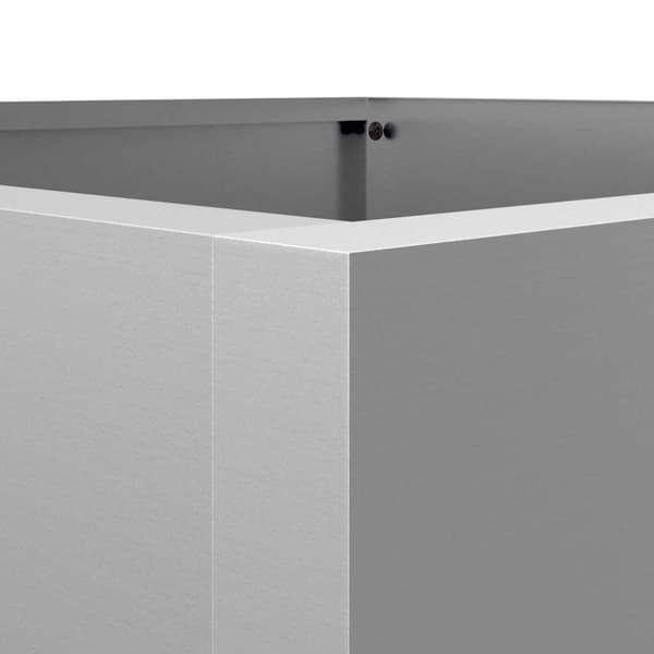 vidaXL Plantekasse sølv 42x38x75 cm rustfritt stål
