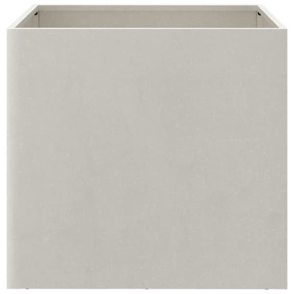 vidaXL Kukkalaatikot 2 kpl hopea 49x47x46 cm ruostumaton teräs