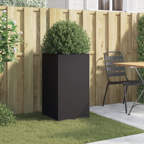 vidaXL plantekasse 42x38x75 cm stål sort