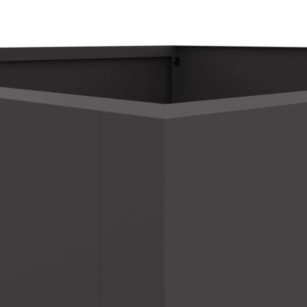 vidaXL plantekasse 42x38x75 cm stål sort