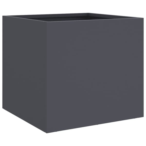 vidaXL Plantekasser 2 stk antrasitt 32x30x29 cm stål