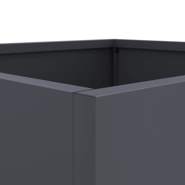 vidaXL Plantekasser 2 stk antrasitt 32x30x29 cm stål