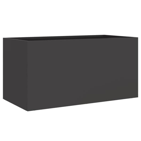 vidaXL plantekasse 62x30x29 cm koldvalset stål sort