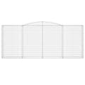 Miniatyrbillede 4 af 6: vidaXL buede gabionkurve 20 stk. 400x50x160/180 cm galvaniseret jern