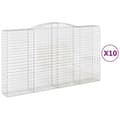 Pikkukuva 2 / 6: vidaXL Kaarevat kivikorit 10 kpl 400x50x220/240 cm galvanoitu rauta