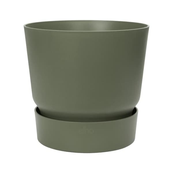 ELHO Greenville 25 rund urtepotte - Udendørs - Ø 24,48 x H 23,31 cm - Bladgrøn