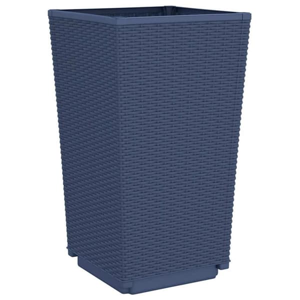vidaXL Plantekasser 2 stk blågrå 32,5x32,5x57 cm PP