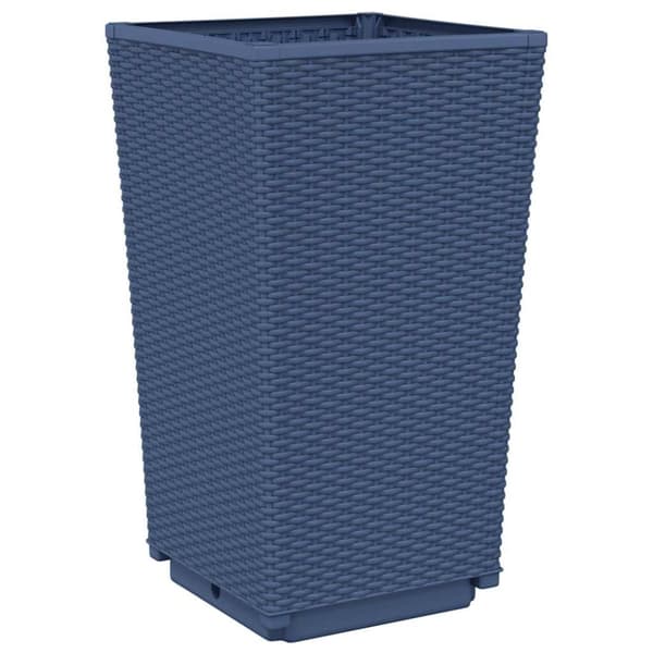 vidaXL Plantekasser 4 stk blågrå 32,5x32,5x57 cm PP