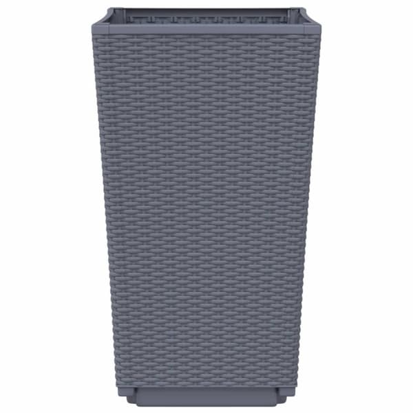 vidaXL Plantekasser 4 stk blågrå 32,5x32,5x57 cm PP
