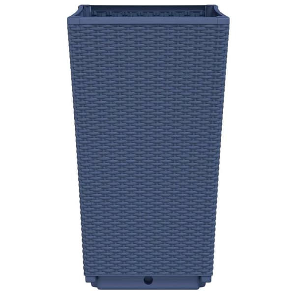 vidaXL Plantekasser 4 stk blågrå 32,5x32,5x57 cm PP