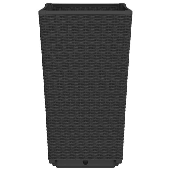 vidaXL plantekurve 4 stk. 32,5x32,5x57 cm PP sort