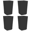Miniatyrbillede 1 af 9: vidaXL plantekurve 4 stk. 32,5x32,5x57 cm PP sort