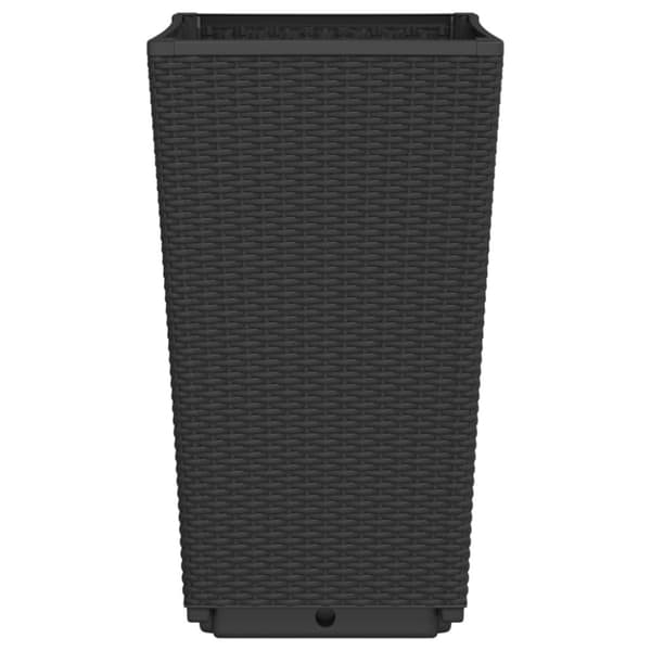 vidaXL plantekurve 2 stk. 32,5x32,5x57 cm PP sort