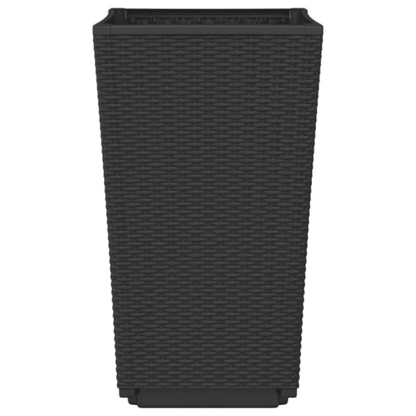 vidaXL plantekurve 2 stk. 32,5x32,5x57 cm PP sort