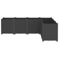 Miniatyrbillede 2 af 8: vidaXL plantekasse 160x120x53 cm PP sort