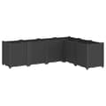 Miniatyrbillede 1 af 8: vidaXL plantekasse 160x120x53 cm PP sort