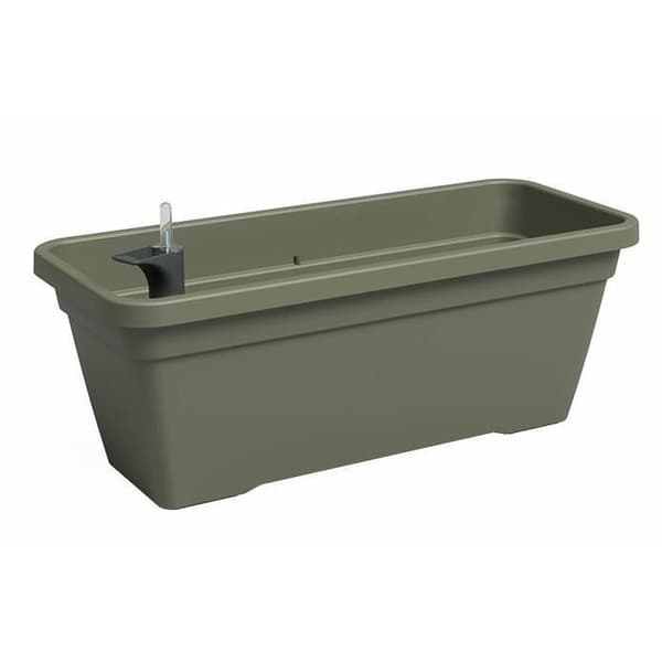 Planteringskärl - Plast - Torrgrön - Rektangulär - L77,9 x D24 x H22cm - ARTEVASI