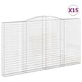 Pikkukuva 2 / 6: vidaXL Kaarevat kivikorit 15 kpl 400x30x220/240 cm galvanoitu rauta