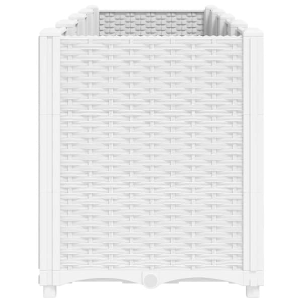vidaXL Plantekasse hvit 160x40x53 cm PP