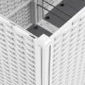 Miniatyrbilde 5 av 7: vidaXL Plantekasse hvit 160x40x53 cm PP