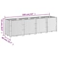 Miniatyrbilde 6 av 7: vidaXL Plantekasse hvit 160x40x53 cm PP