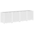Miniatyrbilde 1 av 7: vidaXL Plantekasse hvit 160x40x53 cm PP