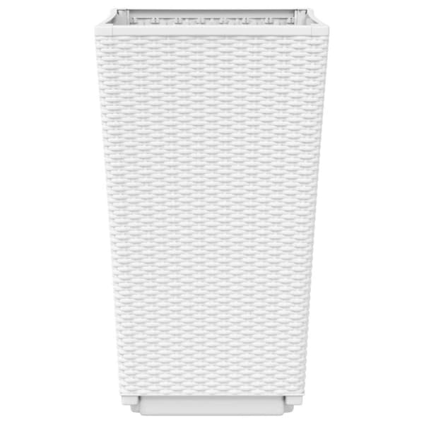 vidaXL Plantekasser 4 stk hvit 32,5x32,5x57 cm PP
