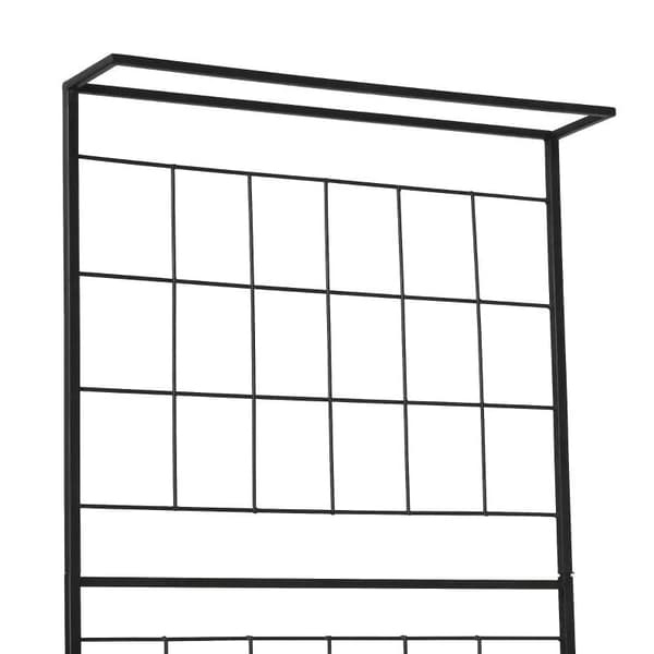Rootz Plant Rack - Plant Rack med 3 våningar och spaljé - Metall - Svart - 60 x 53,5 x 159,5 cm