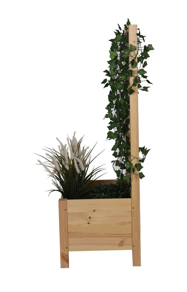 Träkruka med pergola RD-DNC /120x40x40cm/ Naturlig