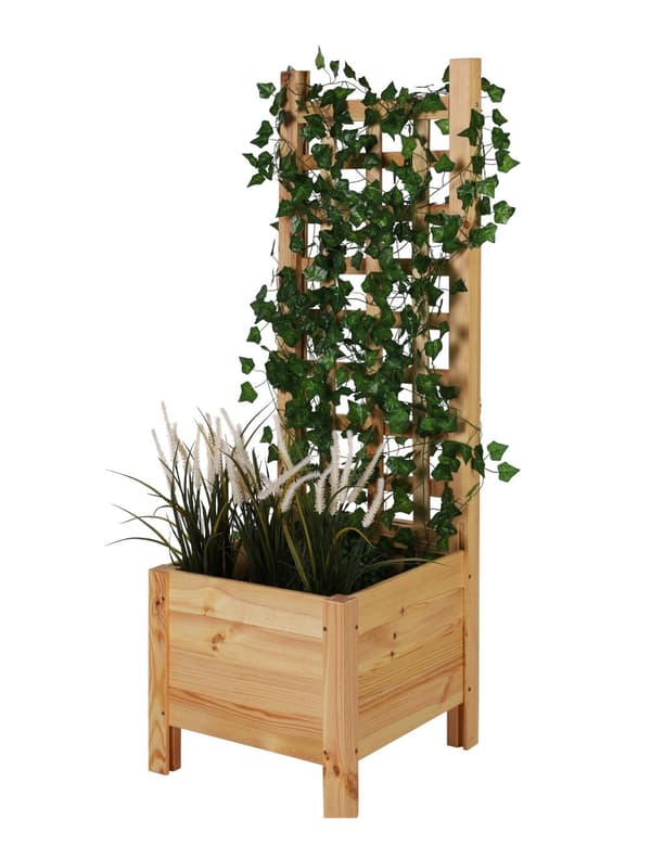 Träkruka med pergola RD-DNC /120x40x40cm/ Naturlig