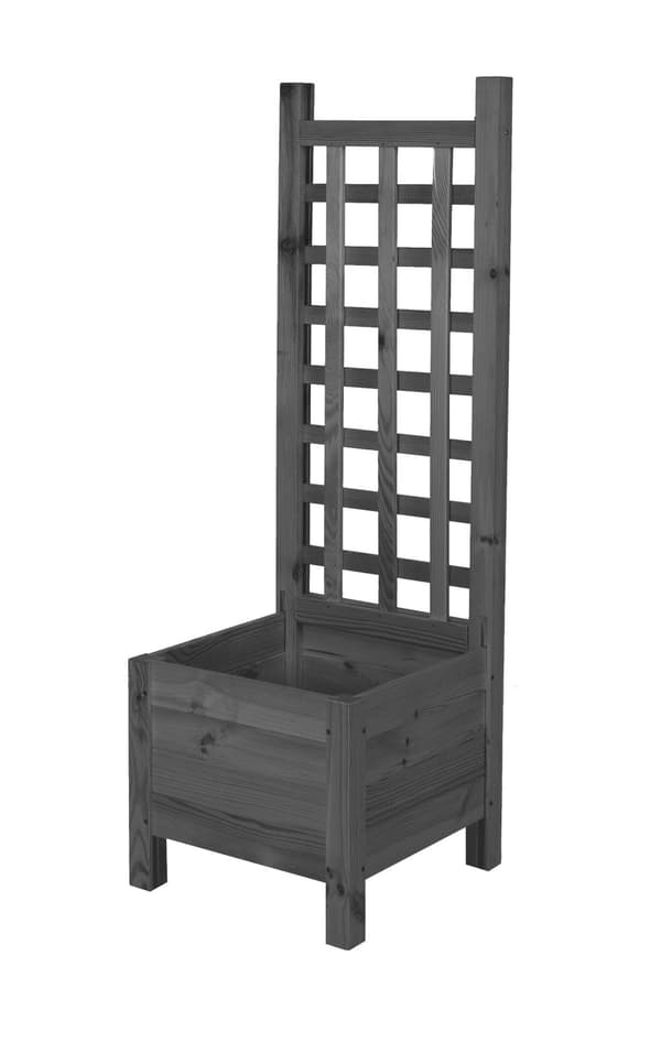 Träkruka med pergola RD-DNC /120x40x40cm/ Grå