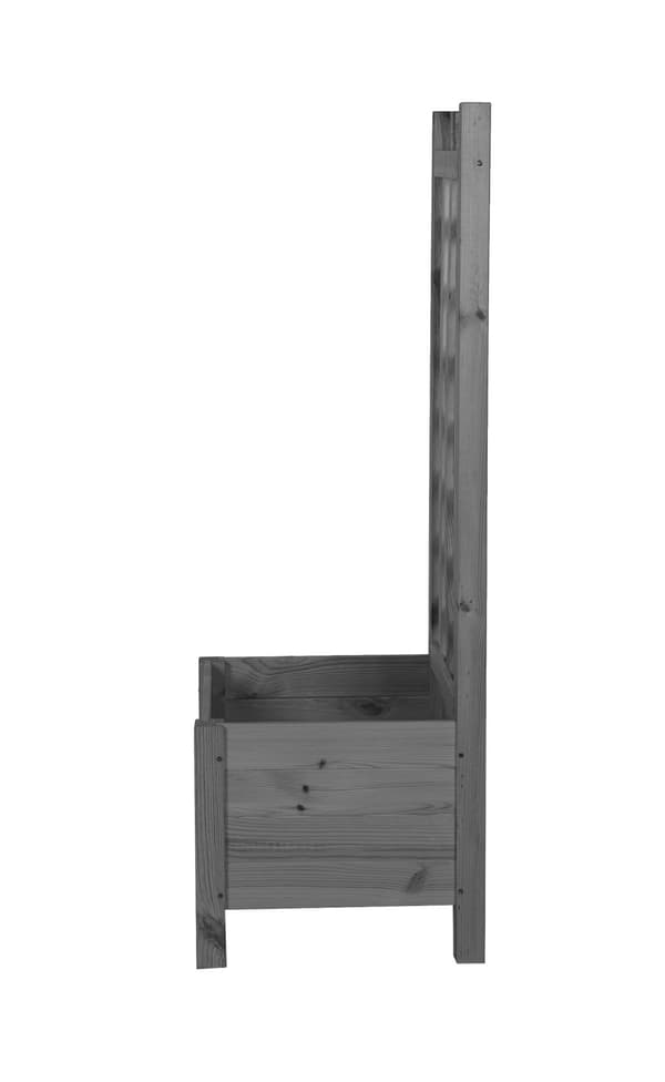 Träkruka med pergola RD-DNC /120x40x40cm/ Grå