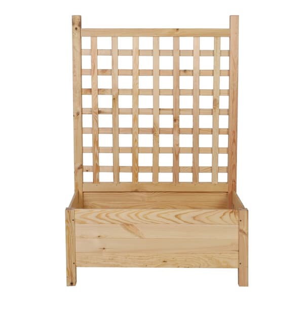Træpotte med pergola RD-DNC /120x80x40cm/ Naturlig
