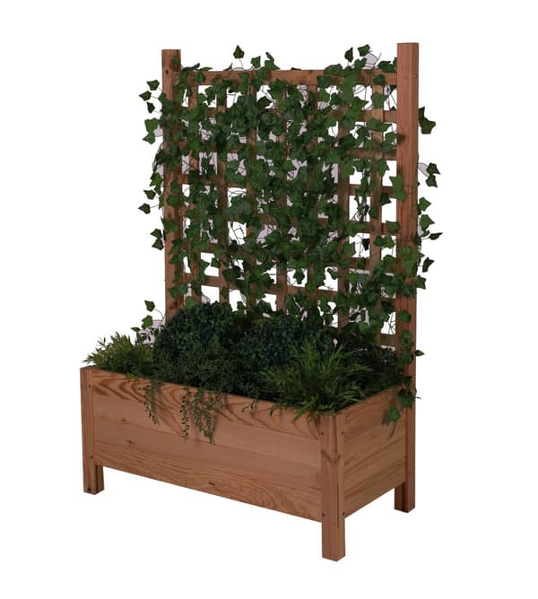 Puinen ruukku pergolalla RD-DNC /120x80x40cm/ Ruskea