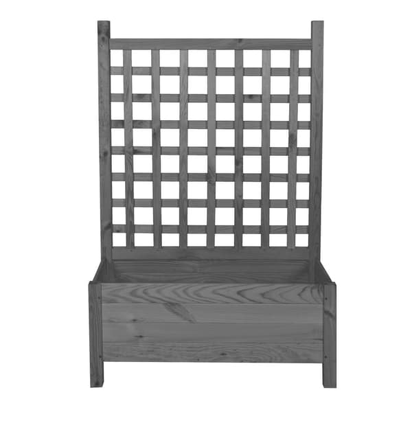 Træplantekasse med pergola RD-DNC /120x80x40cm/ Grå