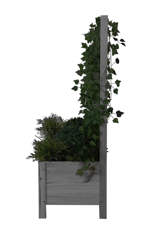 Træplantekasse med pergola RD-DNC /120x80x40cm/ Grå