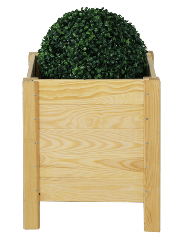 Trälåda för kruka /bredd 34cm/ Bottenjustering / RDS - Naturlig