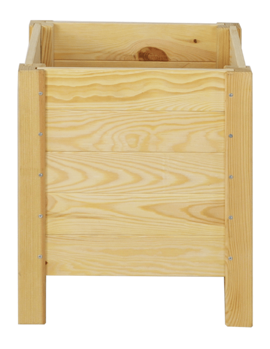 Trälåda för kruka /bredd 34cm/ Bottenjustering / RDS - Naturlig