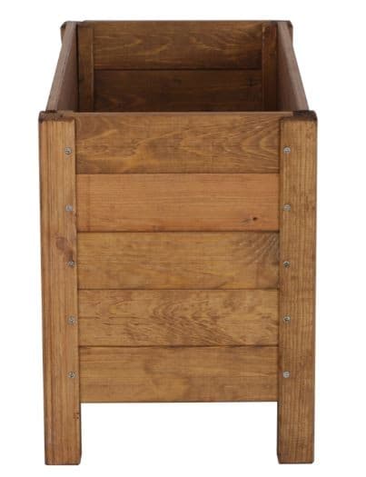 Träkista för kruka /bredd 34cm/ Bottenjustering / RDS - Brun