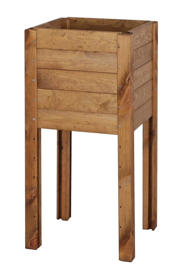 Träkista på ben /bredd 34cm/ Justerbart botten / RDS - Brun