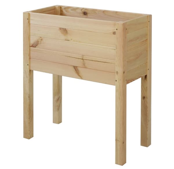 Trækasse på ben /bredde 60 cm /Justerbar bund /RDS - Naturlig
