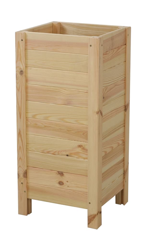 Hög Planteringslåda /bredd 34cm/ Bottenjustering / RDS - Naturlig