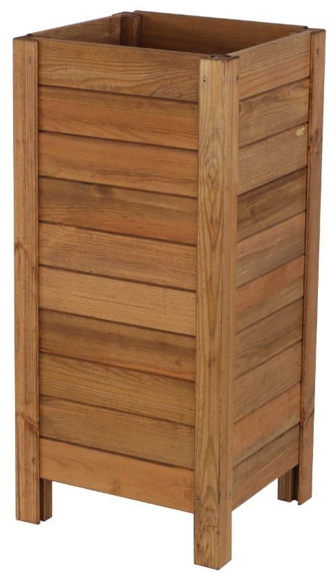 Høj plantekasse /bredde 34cm/ Bundjustering/ RDS - Brun