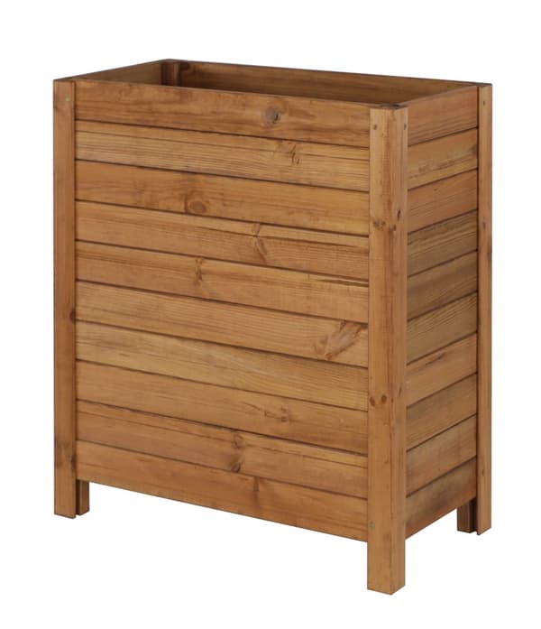 Høj plantekasse /bredde 60 cm/ Bundjustering / RDS - Brun