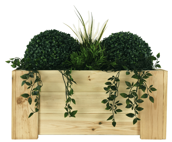 Trälåda balkong RDF /bredd 60cm/ Naturlig