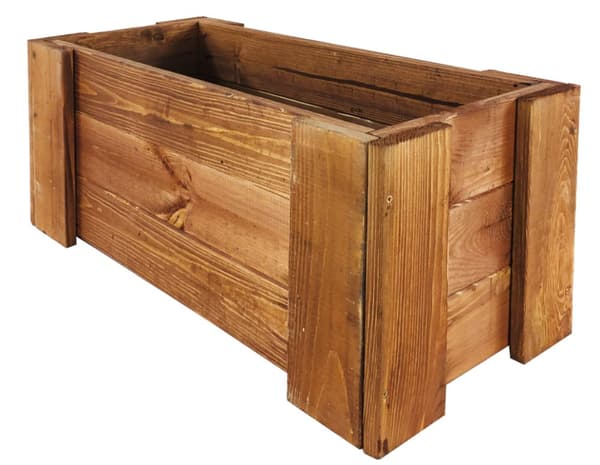 Træ balkonkasse RDF /bredde 60 cm/ Brun
