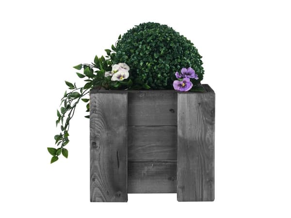 Trälåda balkong RDF /bredd 60cm/ Grå