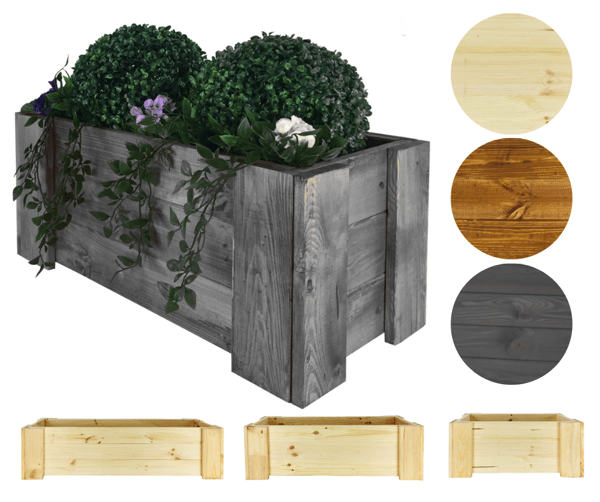 Trækasse balkon RDF /bredde 60cm/ Grå