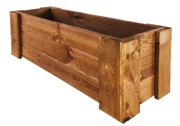 Trälåda för balkong RDF /bredd 80cm/ Brun